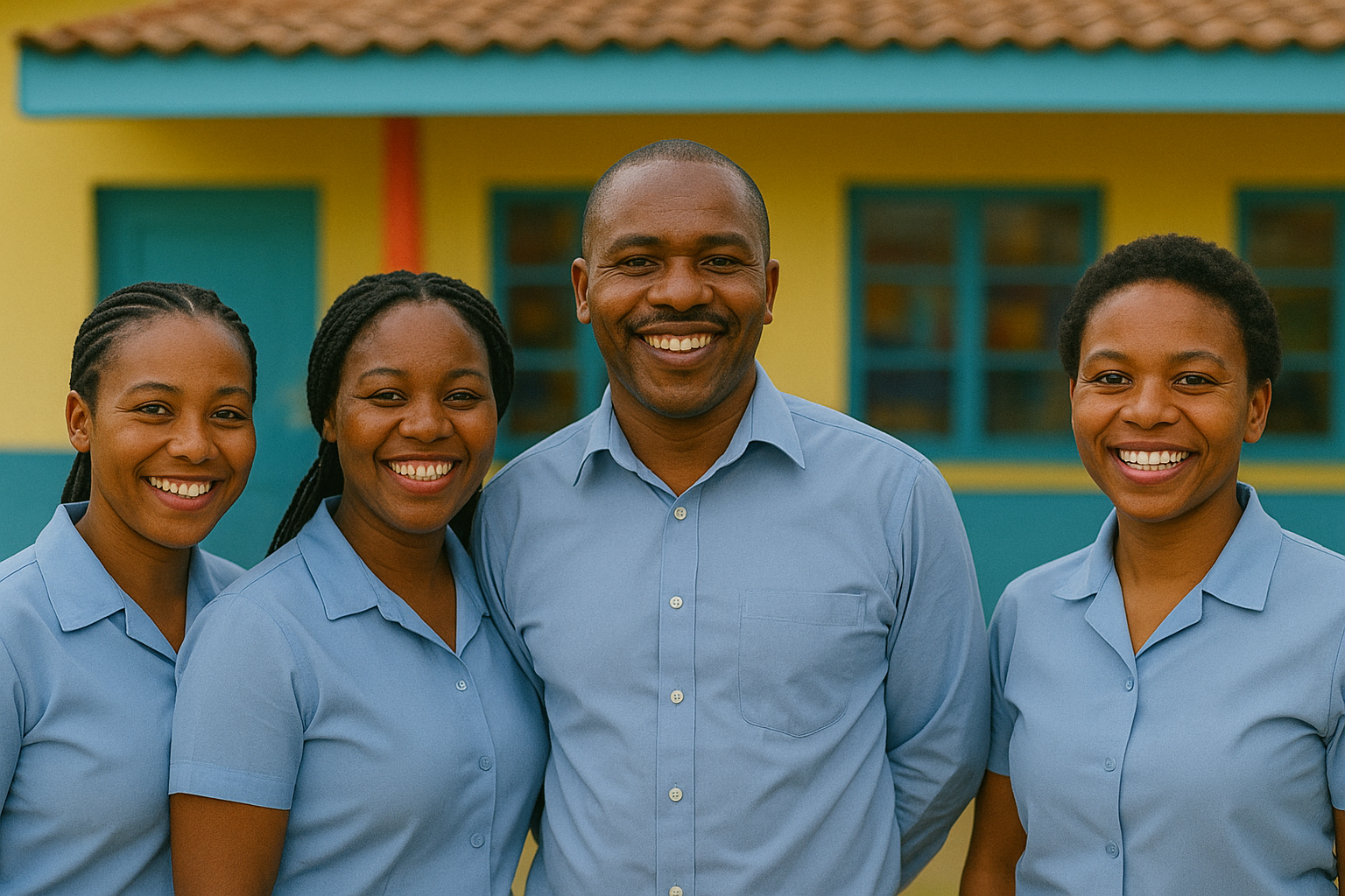 Dedicated teachers at the school